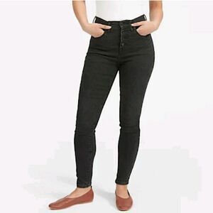Everlane High Rise Skinny Button Fly Sz 26